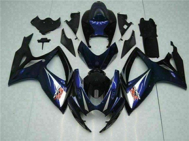 Aftermarket Black Blue 06-07 Suzuki GSXR 600/750 Motorcycle Fairings Sale