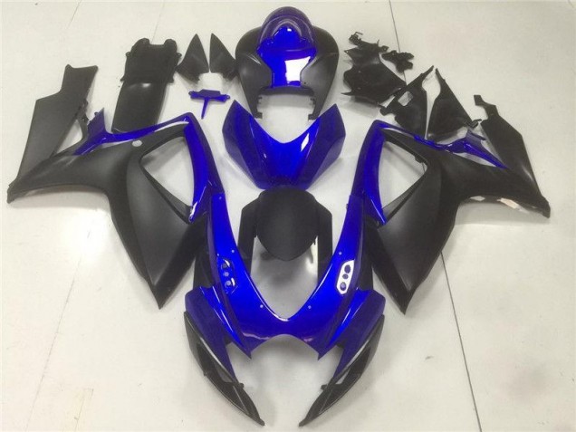 Aftermarket Black Blue 06-07 Suzuki GSXR 600/750 Plastics Fairing Kits Sale