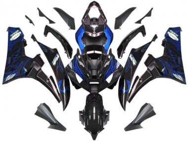 Aftermarket Black Blue Flame 06-07 Yamaha YZF R6 Motorcycle Fairings Sale