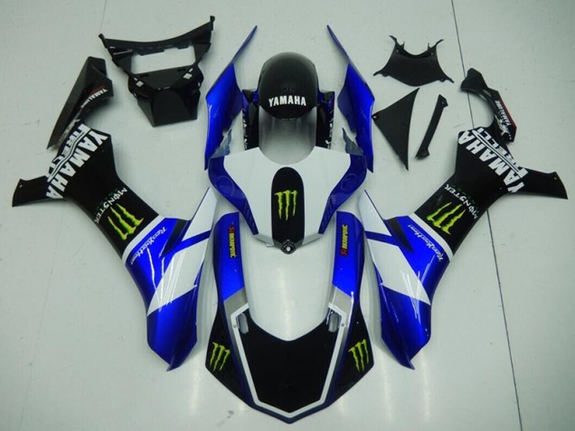 Aftermarket Black Blue Monster 15-19 Yamaha YZF R1 Motorcycle Fairings Sale Aftermarket Black Blue Monster 15-19 Yamaha YZF R1 Motorcycle Fairings Sale