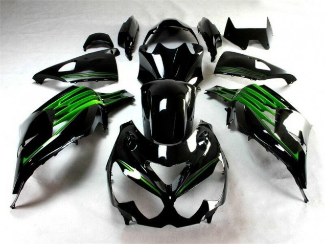 Aftermarket Black Green 12-19 Kawasaki Ninja ZX14R Motorcycle Fairings Sale Aftermarket Black Green 12-19 Kawasaki Ninja ZX14R Motorcycle Fairings Sale