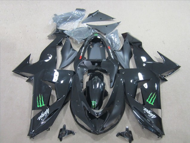 Aftermarket Black Green Monster 06-07 Kawasaki Ninja ZX10R Motorcycle Fairings Sale Aftermarket Black Green Monster 06-07 Kawasaki Ninja ZX10R Motorcycle Fairings Sale