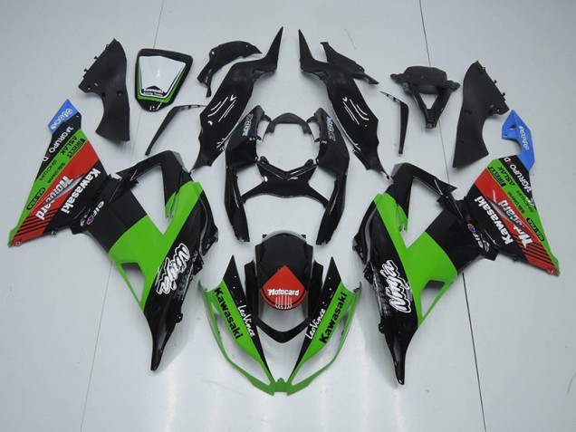 Aftermarket Black Green Red Motocard 13-18 Kawasaki Ninja ZX6R Motorcycle Fairings Sale Aftermarket Black Green Red Motocard 13-18 Kawasaki Ninja ZX6R Motorcycle Fairings Sale