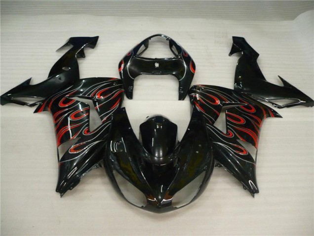 Aftermarket Black Grey Red 06-07 Kawasaki Ninja ZX10R Motorcycle Fairings Sale Aftermarket Black Grey Red 06-07 Kawasaki Ninja ZX10R Motorcycle Fairings Sale