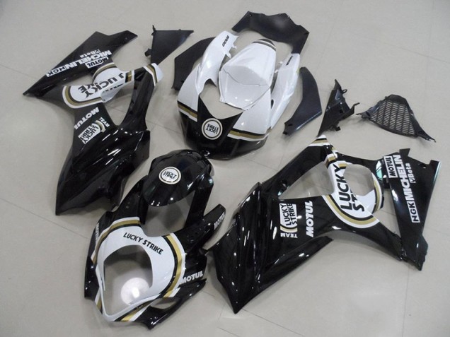Aftermarket Black Lucky Strike 07-08 Suzuki GSXR 1000 Motorcycle Fairings Sale Aftermarket Black Lucky Strike 07-08 Suzuki GSXR 1000 Motorcycle Fairings Sale