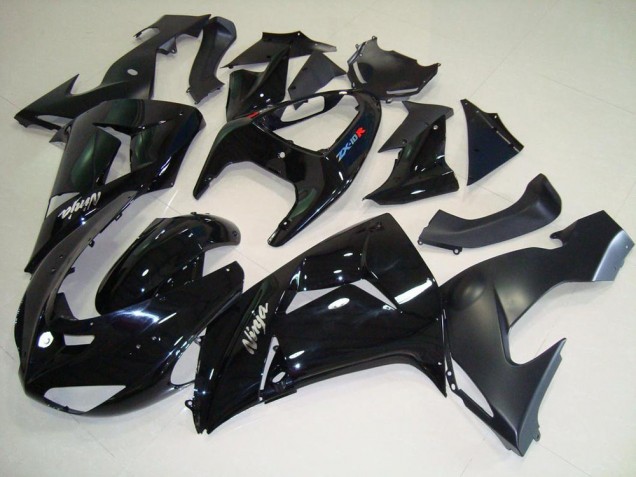 Aftermarket Black Matte Black 06-07 Kawasaki Ninja ZX10R Motorcycle Fairings Sale