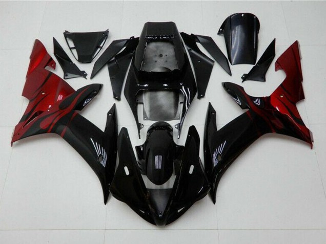Aftermarket Black Red 02-03 Yamaha YZF R1 Injection Motorcycle Fairings Sale Aftermarket Black Red 02-03 Yamaha YZF R1 Injection Motorcycle Fairings Sale