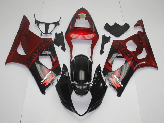 Aftermarket Black Red 03-04 Suzuki GSXR 1000 Motorcycle Fairings Sale Aftermarket Black Red 03-04 Suzuki GSXR 1000 Motorcycle Fairings Sale