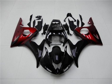 Aftermarket Black Red 03-05 Yamaha YZF R6 Motorcycle Fairings Sale