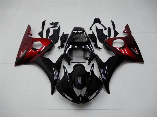 Aftermarket Black Red 03-05 Yamaha YZF R6 Motorcycle Fairings Sale Aftermarket Black Red 03-05 Yamaha YZF R6 Motorcycle Fairings Sale