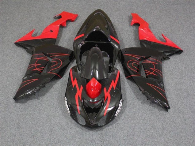 Aftermarket Black Red 06-07 Kawasaki Ninja ZX10R Motorcycle Fairings Sale Aftermarket Black Red 06-07 Kawasaki Ninja ZX10R Motorcycle Fairings Sale