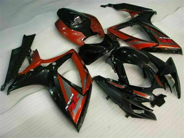 Aftermarket Black Red 06-07 Suzuki GSXR 600/750 Motorcycle Fairings Sale