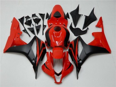 Aftermarket Black Red 07-08 Honda CBR600RR Plastics Motorcycle Fairings Sale
