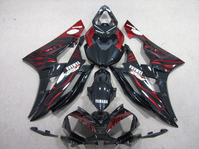 Aftermarket Black Red Flame 06-07 Yamaha YZF R6 Motorcycle Fairings & Bodywork Sale Aftermarket Black Red Flame 06-07 Yamaha YZF R6 Motorcycle Fairings & Bodywork Sale