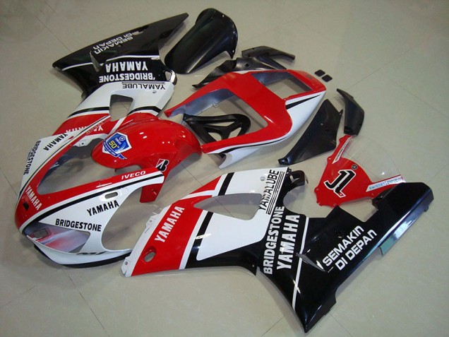 Aftermarket Black Red Stickers 98-99 Yamaha YZF R1 Motorcycle Fairings Sale