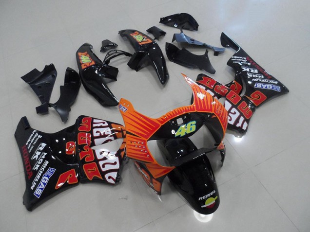 Aftermarket Black Rossi 98-99 Honda CBR900RR 919 Motorcycle Fairings Sale Aftermarket Black Rossi 98-99 Honda CBR900RR 919 Motorcycle Fairings Sale