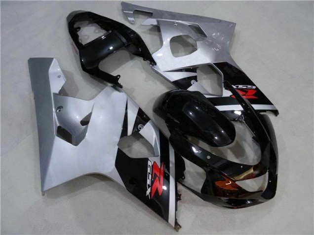 Aftermarket Black Silver 04-05 Suzuki GSXR 600/750 Motorcycle Fairings Sale Aftermarket Black Silver 04-05 Suzuki GSXR 600/750 Motorcycle Fairings Sale