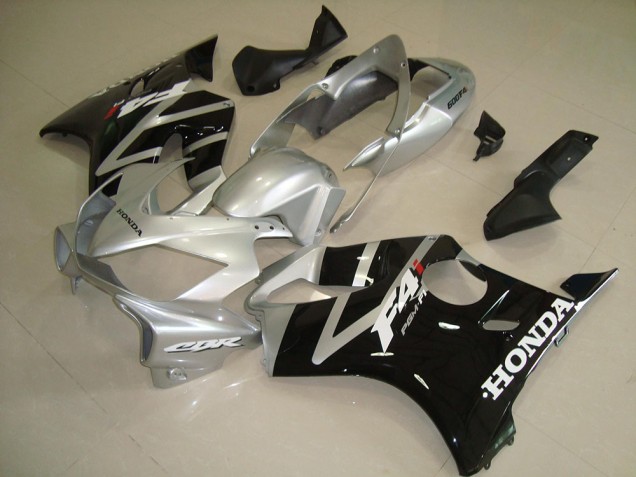 Aftermarket Black Silver 04-07 Honda CBR600 F4i Motorcycle Fairings & Bodywork Sale