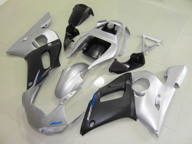 Aftermarket Black Silver 98-02 Yamaha YZF R6 Motorcycle Fairings Sale Aftermarket Black Silver 98-02 Yamaha YZF R6 Motorcycle Fairings Sale