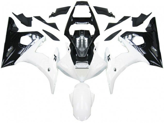 Aftermarket Black White 03-05 Yamaha YZF R6 Motorcycle Fairings Sale Aftermarket Black White 03-05 Yamaha YZF R6 Motorcycle Fairings Sale