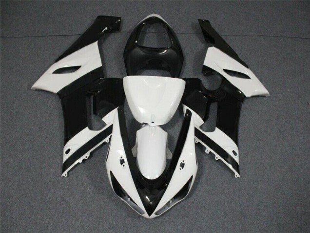 Aftermarket Black White 05-06 Kawasaki Ninja ZX6R Motorcycle Fairings Sale Aftermarket Black White 05-06 Kawasaki Ninja ZX6R Motorcycle Fairings Sale