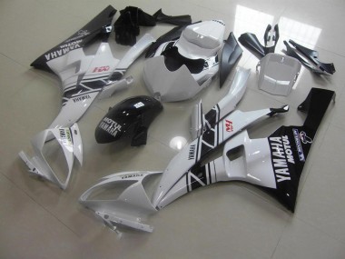 Aftermarket Black White 06-07 Yamaha YZF R6 Motorcycle Fairings Sale