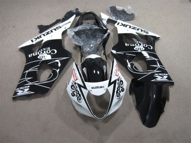 Aftermarket Black White Motul 03-04 Suzuki GSXR1000 Motorcycle Fairings Sale
