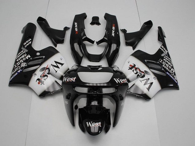 Aftermarket Black White West 94-97 Kawasaki Ninja ZX9R 1994-1997 Black White West Kawasaki Ninja ZX9R Motorcycle Fairings Sale Aftermarket Black White West 94-97 Kawasaki Ninja ZX9R 1994-1997 Black White West Kawasaki Ninja ZX9R Motorcycle Fairings Sale