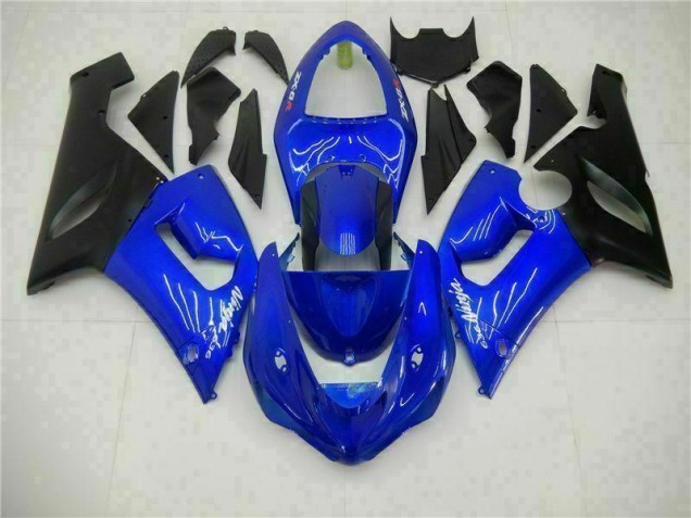 Aftermarket Blue 05-06 Kawasaki Ninja ZX6R Motorcycle Fairings Sale Aftermarket Blue 05-06 Kawasaki Ninja ZX6R Motorcycle Fairings Sale