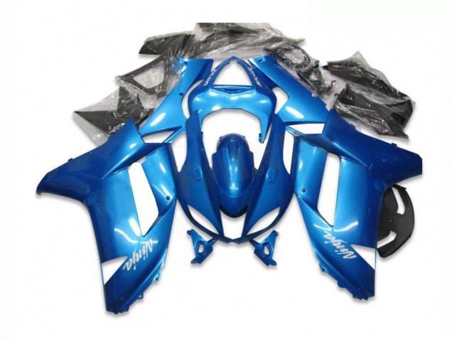Aftermarket Blue 07-08 Kawasaki Ninja ZX6R Motorcycle Fairings & Bodywork Sale