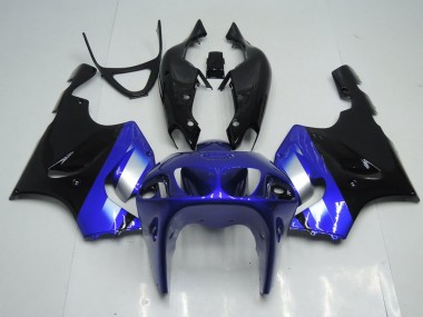 Aftermarket Blue and Black 96-02 Kawasaki Ninja ZX7R 1996-2002 Blue and Black Kawasaki Ninja ZX7R Motorcycle Fairings Sale