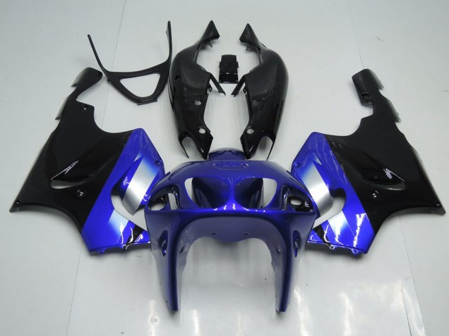Aftermarket Blue and Black 96-02 Kawasaki Ninja ZX7R 1996-2002 Blue and Black Kawasaki Ninja ZX7R Motorcycle Fairings Sale