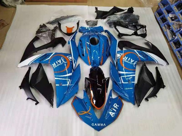 Aftermarket Blue and White 15-18 Yamaha YZF R3 Motorcycle Fairings Sale