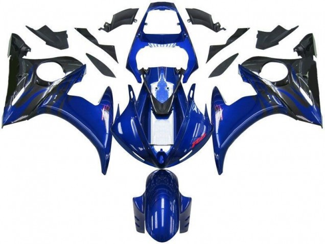 Aftermarket Blue Black 03-05 Yamaha YZF R6 Motorcycle Fairings Sale Aftermarket Blue Black 03-05 Yamaha YZF R6 Motorcycle Fairings Sale