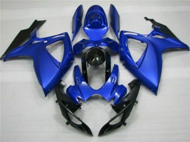 Aftermarket Blue Black 06-07 Suzuki GSXR 600/750 Motorcycle Fairings Sale