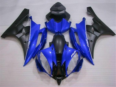 Aftermarket Blue Black 06-07 Yamaha YZF R6 Complete Fairing Kit Sale