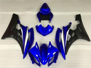 Aftermarket Blue Black 06-07 Yamaha YZF R6 Full Fairing Kits Sale