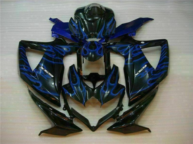 Aftermarket Blue Black 08-10 Suzuki GSXR 600/750 Full Fairing Kit Sale