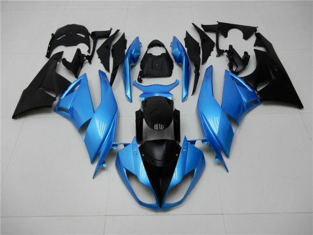 Aftermarket Blue Black 09-12 Kawasaki Ninja ZX6R Injection Fairing Kit Sale Aftermarket Blue Black 09-12 Kawasaki Ninja ZX6R Injection Fairing Kit Sale