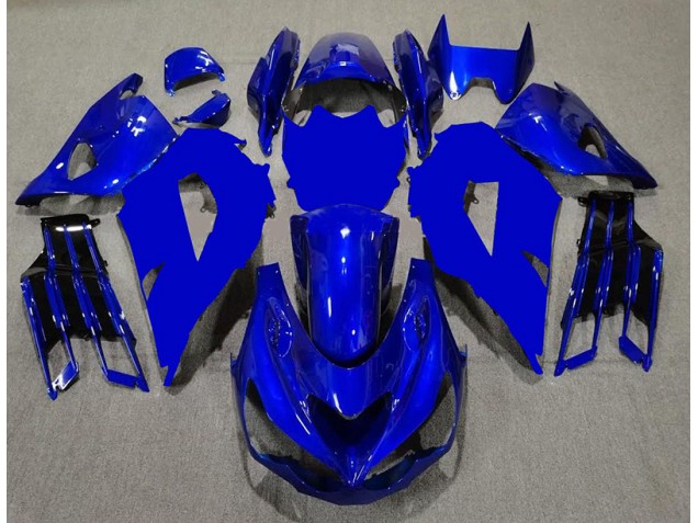 Aftermarket Blue Black 12-19 Kawasaki Ninja ZX14R Motorcycle Fairings Sale