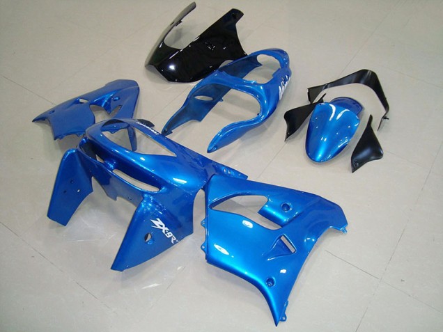 Aftermarket Blue Black 98-99 Kawasaki Ninja ZX9R Blue Black Kawasaki Ninja ZX9R Motorcycle Fairings Sale Aftermarket Blue Black 98-99 Kawasaki Ninja ZX9R Blue Black Kawasaki Ninja ZX9R Motorcycle Fairings Sale