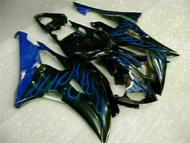 Aftermarket Blue Flame Black 08-16 Yamaha YZF R6 Motorcycle Fairings Sale Aftermarket Blue Flame Black 08-16 Yamaha YZF R6 Motorcycle Fairings Sale