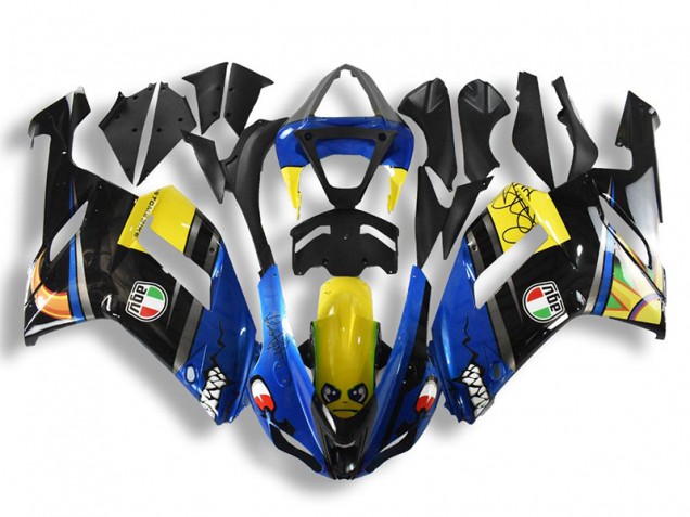 Aftermarket Blue Shark 07-08 Kawasaki Ninja ZX6R Motorcycle Fairings Sale Aftermarket Blue Shark 07-08 Kawasaki Ninja ZX6R Motorcycle Fairings Sale