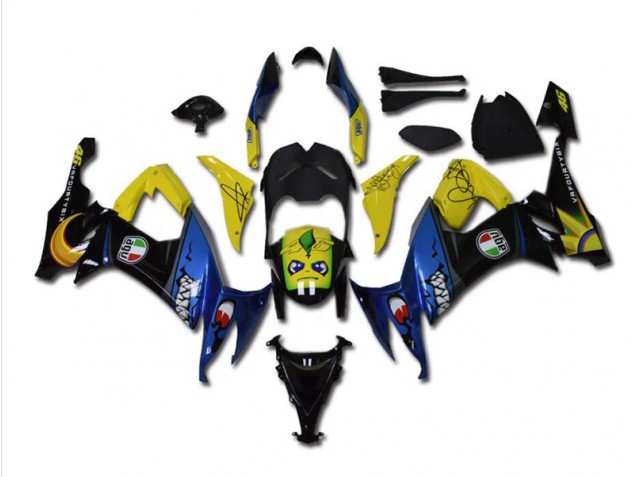 Aftermarket Blue Shark 08-10 Kawasaki Ninja ZX10R Motorcycle Fairings Sale Aftermarket Blue Shark 08-10 Kawasaki Ninja ZX10R Motorcycle Fairings Sale
