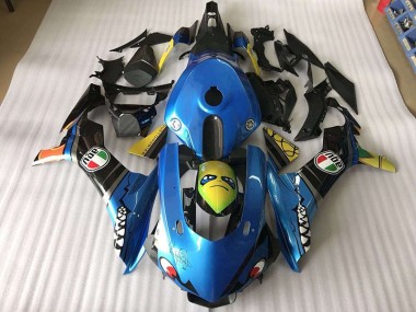 Aftermarket Blue Shark 15-19 Yamaha YZF R1 Motorcycle Fairings Sale