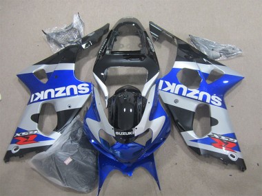 Aftermarket Blue Silver 00-02 Suzuki GSXR1000 Motorcycle Fairings Sale