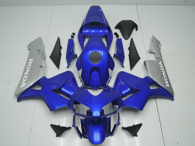 Aftermarket Blue Silver 03-04 Honda CBR600RR Motorcycle Fairings Sale