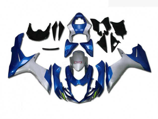 Aftermarket Blue Silver 11-20 Suzuki GSXR 600/750 Motorcycle Fairings Sale Aftermarket Blue Silver 11-20 Suzuki GSXR 600/750 Motorcycle Fairings Sale