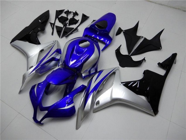 Aftermarket Blue Silver Black 07-08 Honda CBR600RR Motorcycle Fairings Sale