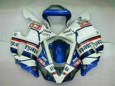Aftermarket Blue White 00-01 Yamaha YZF R1 Full Fairing Kit Sale
